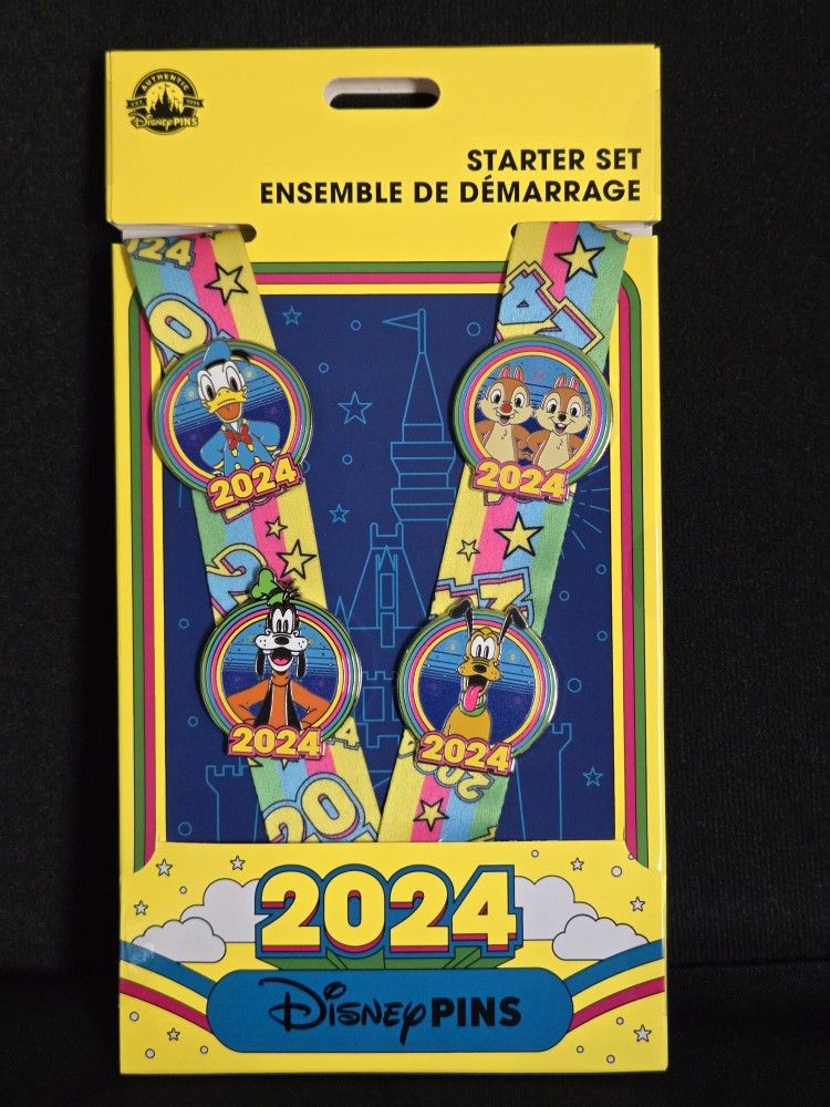 Disney Pins - Goofy, Donald, Pluto, Chip & Dale Starter Set 2024