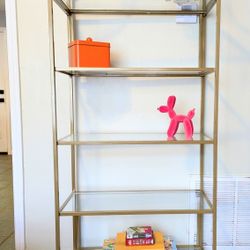 Gold And Glass Shelves 