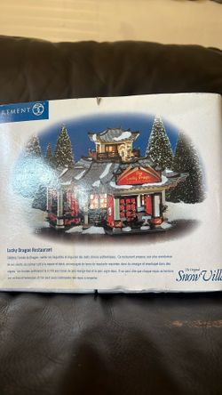 Department 56 snow village lucky dragon restaurant
