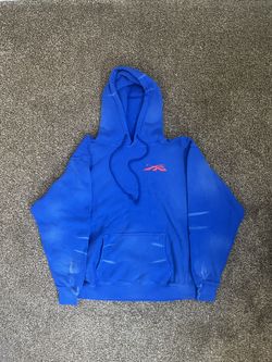 Hellstar Gel Hoodie Blue Size Medium