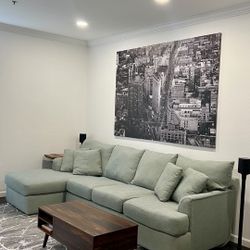Large Upholstered Sectional (Plush Comfort) Sofa