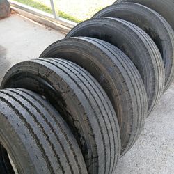 6 Good Used 245 70R 19.5's