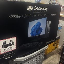 New Gateway Desktop and Monitor GWDC5H27Q58-BK i5-12600h 2.0GHz 16GB 512GB SSD