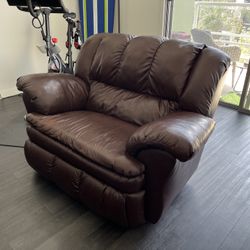 Leather Recliner Loveseat