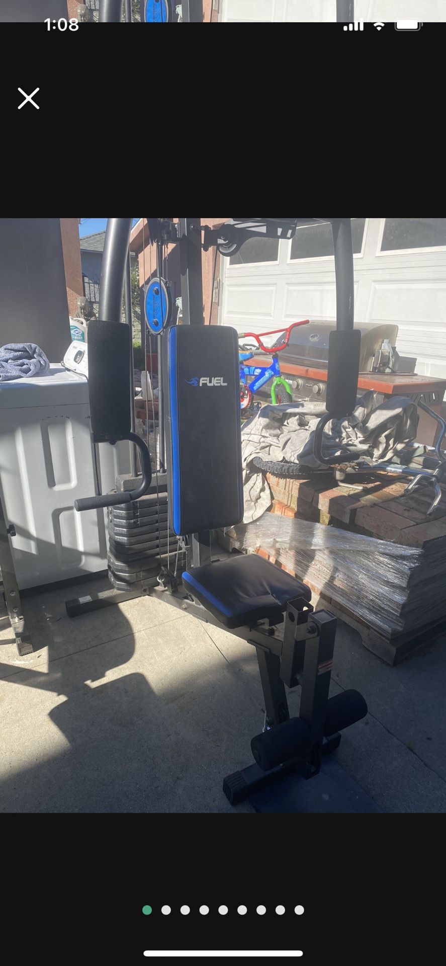 Fuel brand home gym system. Workout Exercise