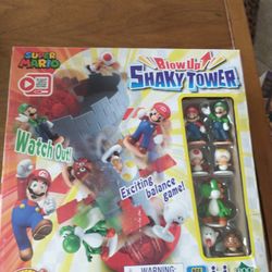 Super Mario blow up shaky tower 2-4 player game