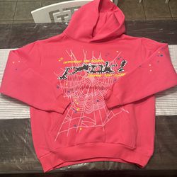 Pink Sp5der hoodie (Medium)
