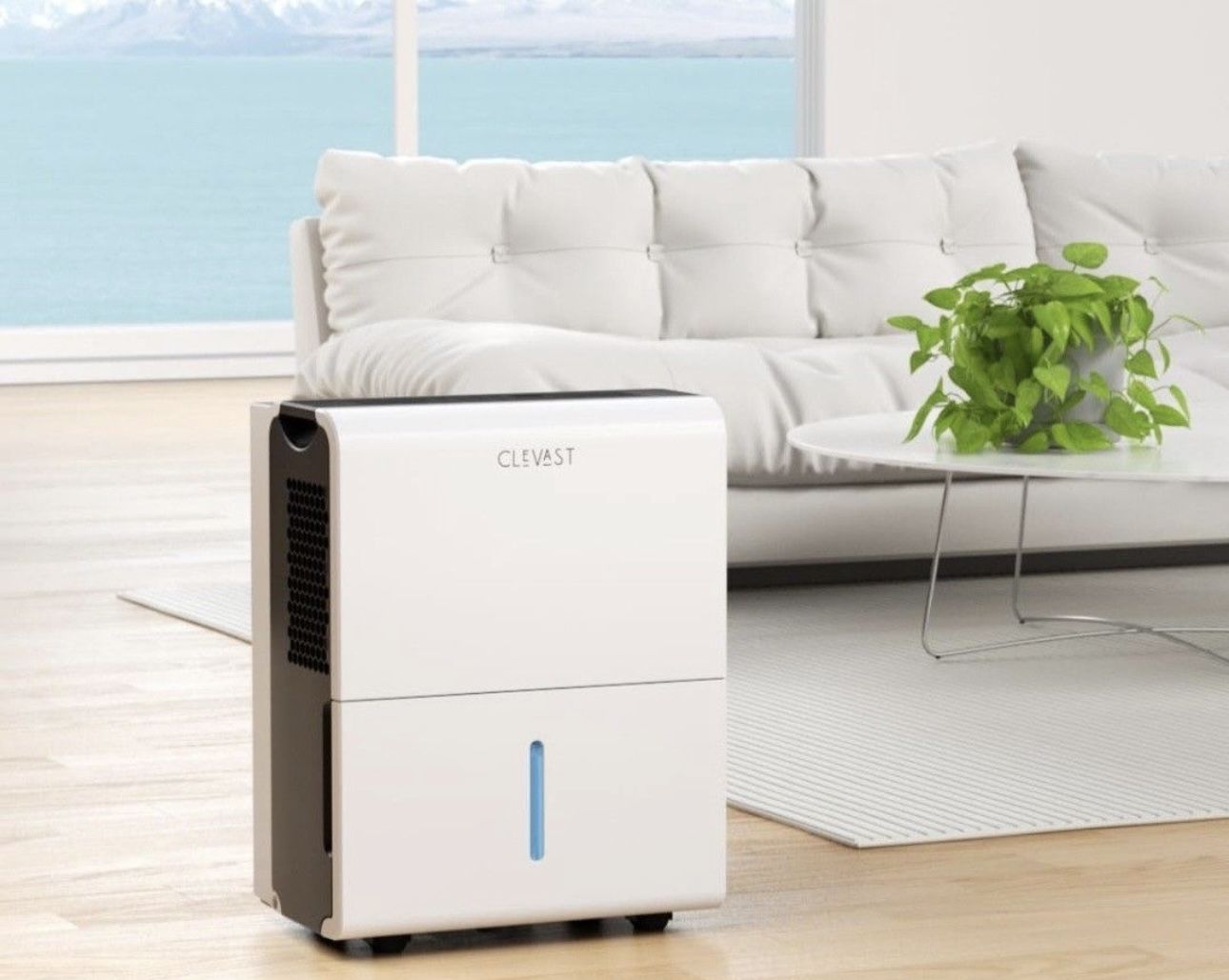 Clevast 4500 Sq Ft Dehumidifier For Home  Collect 50 Pints Of Water  20"Hx16"wx11" Brand New
