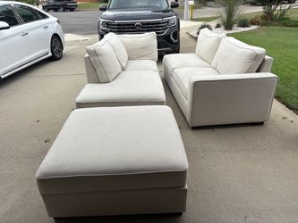 3-Piece Sectional Sofa Set with Ottoman