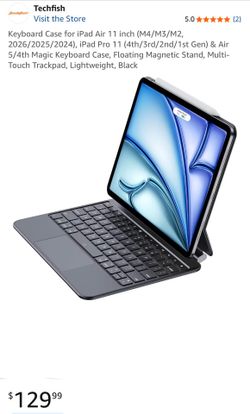 Black Magic Keyboard Case for 11 inch iPad w/ floating magnetic stand
