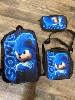 Sonic the Hedgehog 3-Piece Backpack Set