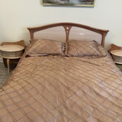 5 Piece Queen Bedroom Set  Comes With The Matress Barely Used.  Looks Like New And Matress Pad