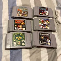 6 Nintendo 64 games good condition
