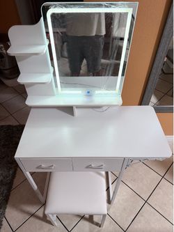 Vanity Mirror Desk