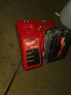 Milwaukee M12/M18 Charger with Battery