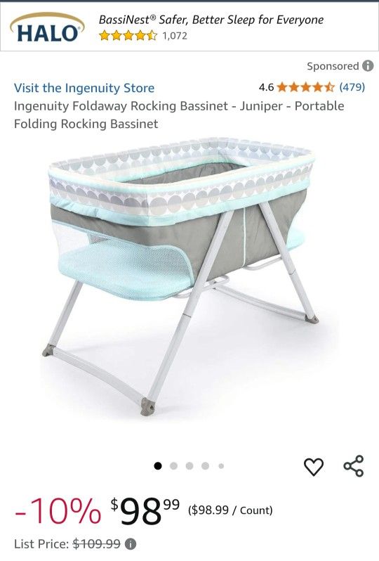 Ingenuity Foldaway Rocking Bassinet