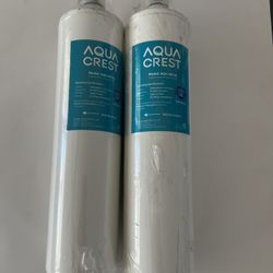 2 NEW- AQUACREST GXULQR Kitchen or Bath water Filter, Replacement for GE SmartWater GXULQR GXULQK Twist Lock Undersink Filter