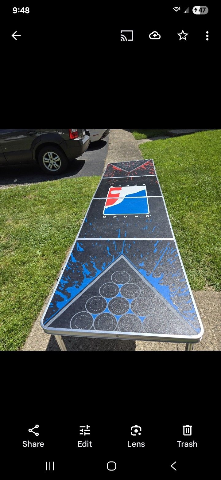 Folding Beer Pong Table or for Yard Sales $10