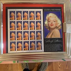 Marylin Monroe Picture Frame, Signed Autograph