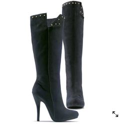 Suede Boots Shoes Heeled Boots