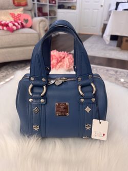 MCM Mini Boston Top Handle Bag 