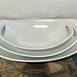 Dansk Classic Fjord - Oval Serving Dishes Set Of 3