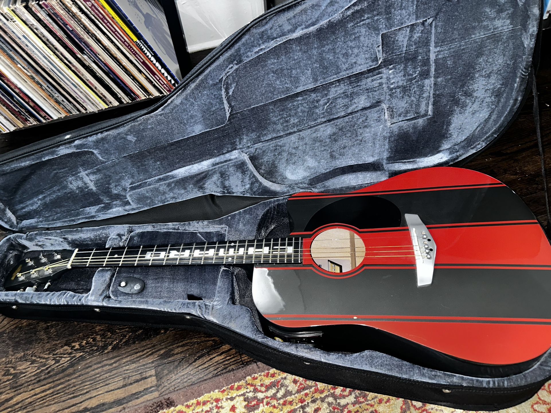 Esteban Acoustic Guitar Limited Edition Chevy Camaro Red Black