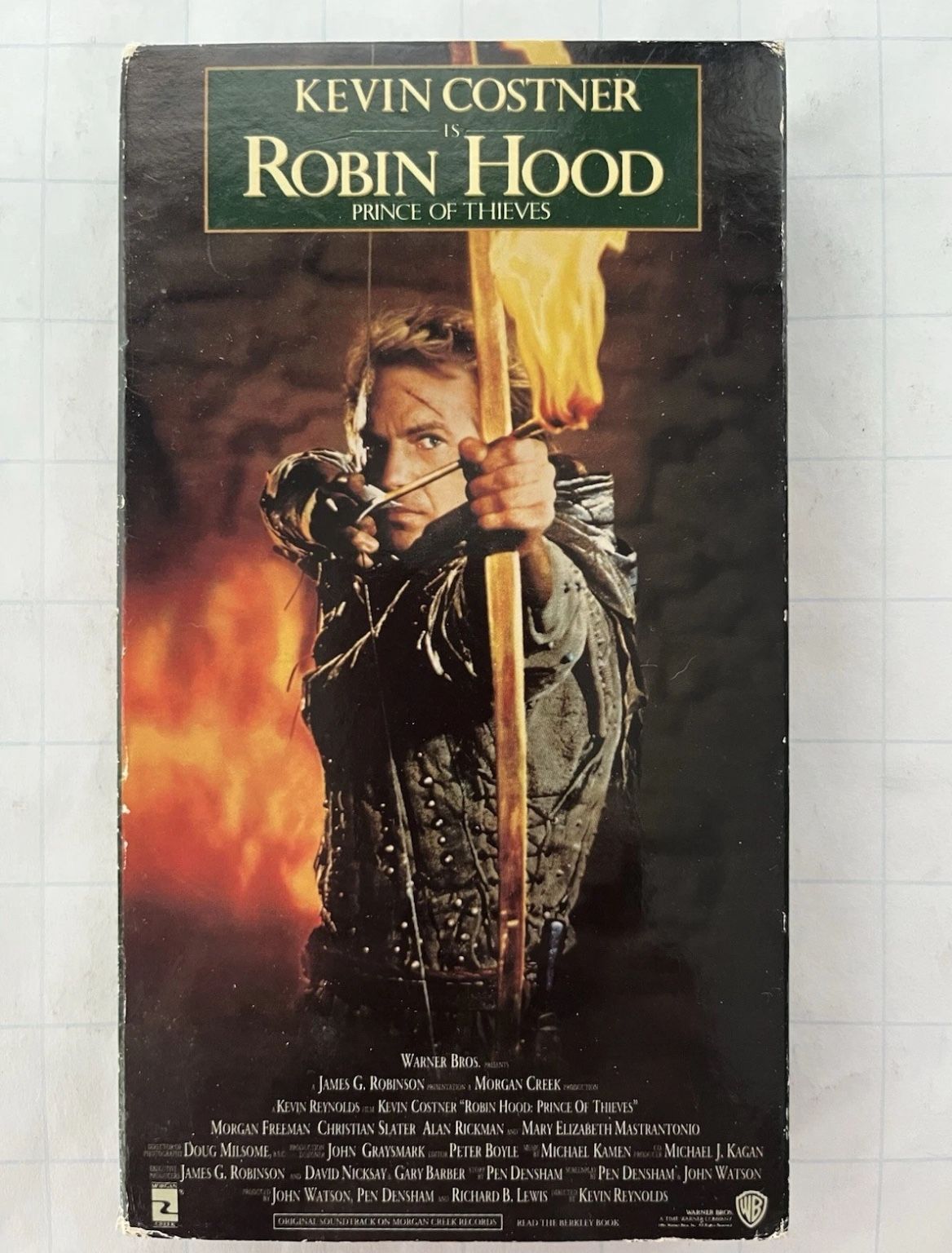 Robin Hood: Prince of Thieves (VHS, 1991) Kevin Costner Movie