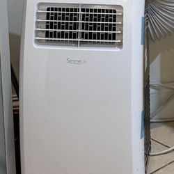 12,000 BTU Portable Air Conditioner Cools 320 Sq. Ft. with Dehumidifier and Fan Modes in White