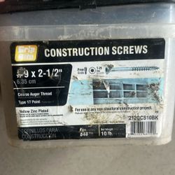 2 1/2 Inch Construction Screws