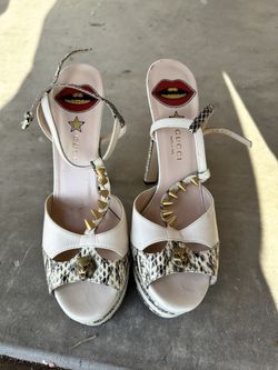 Authentic Gucci Snake Skin Heels