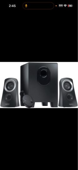 Logitech Z313 2.1-Channel Speaker System 50 Watt With Subwoofer Black For MAC PC CD MP3 DVD WINDOWS