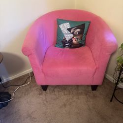 Wayfair hot Pink chair - Liam barrel Chair 