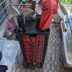 Dunlop Golf Club Set with KinBag Caddy