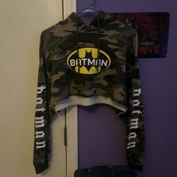 Batman Cropped Hoodie