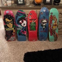 5 Classic Skateboard Decks 