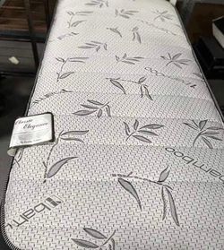 Black bamboo twin size mattress only
