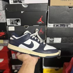 Nike Dunk Low Vintage Navy size 12W 10.5M USED But Clean