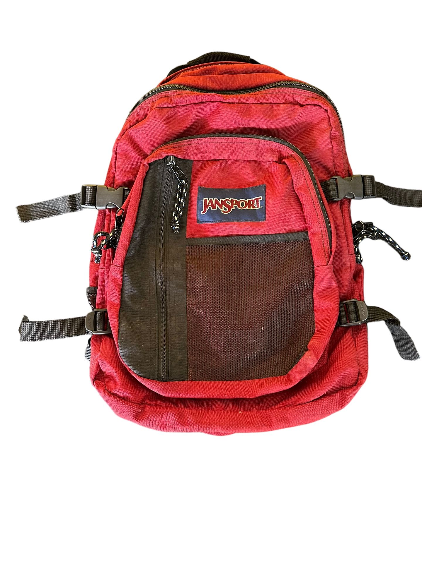 JanSport Big Student Maroon Backpack College School Work Book Bag 4 Pocket