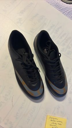 Daquan Black Indoor Astro Turf Soccer Cleats