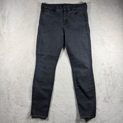 MOTHER The Looker Ankle Fray Jeans Not Guilty Women’s Size 31 Black #1619