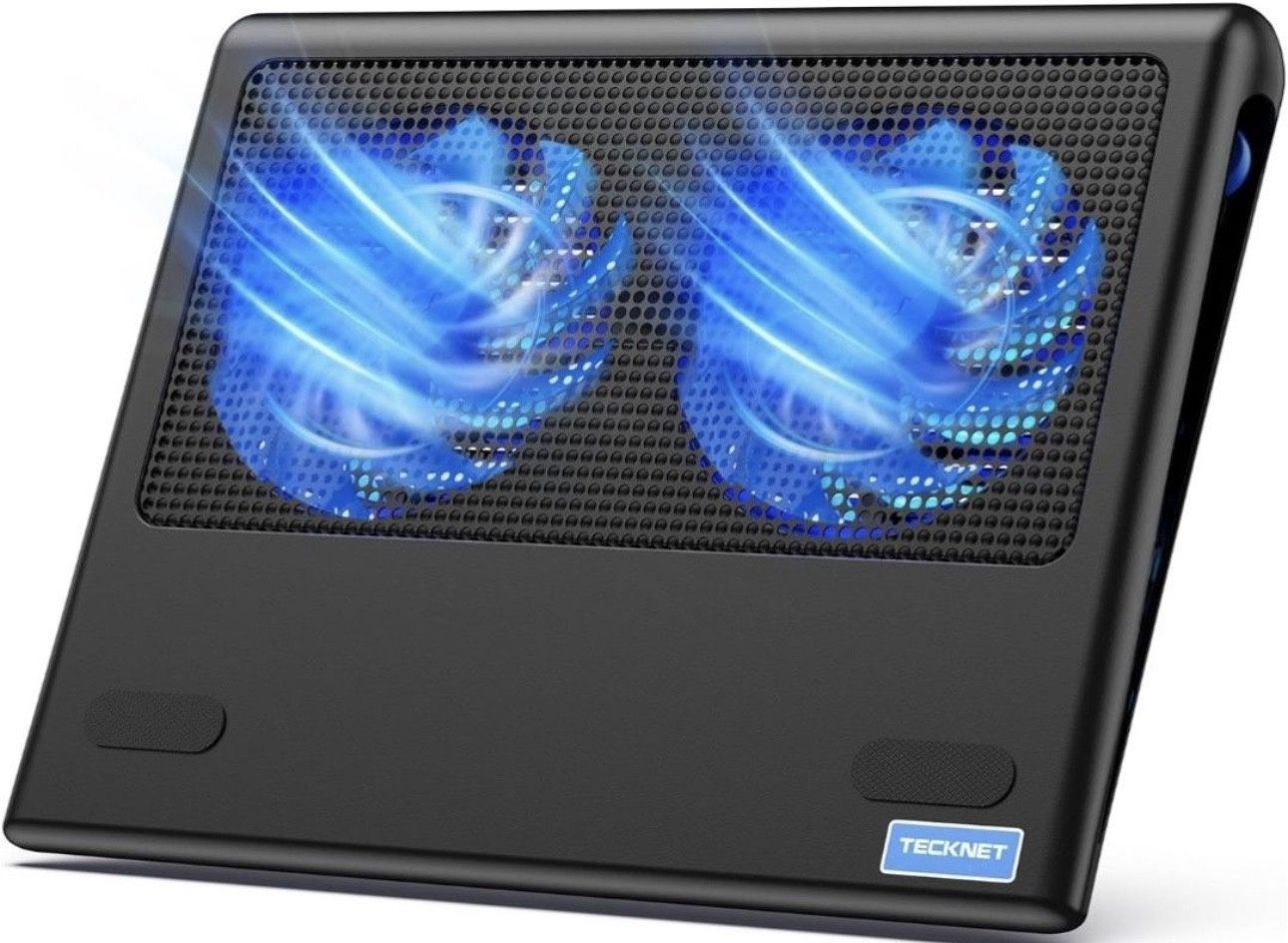 TECKNET Laptop Cooling Pad, 12"-15.6" Laptop Cooler, Gaming Laptop Cooling Stand,