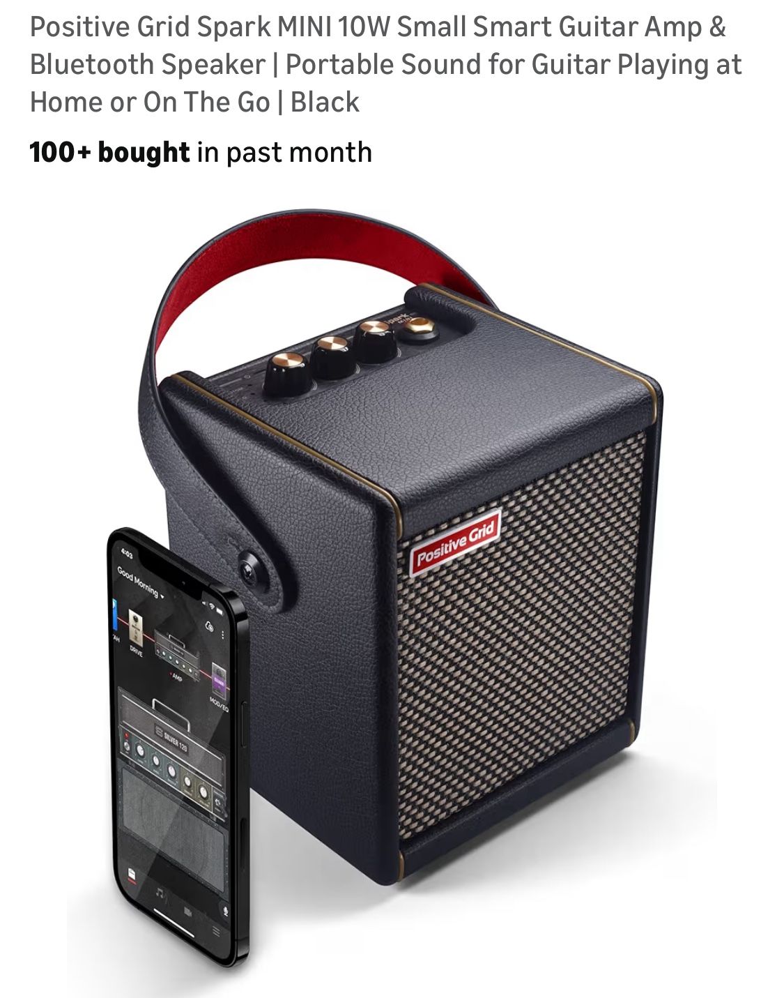 Positive Grid Spark MINI Guitar Amp & Bluetooth Speaker
