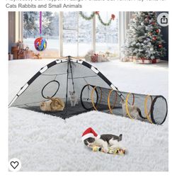 Cat Enclosure With Tunnel 