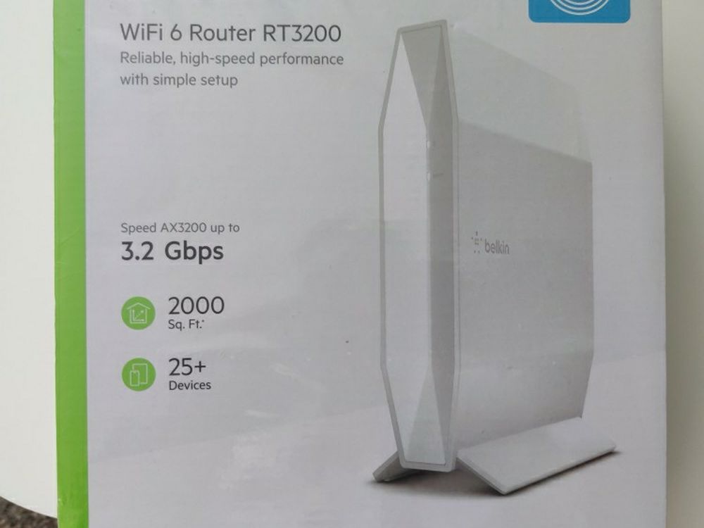 Belkin WiFi 6 AX3200 Router NIB