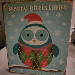 Wood Standing Merry Christmas Decor 