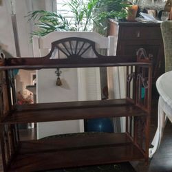 Antique Mahogany Whatnot Shelf