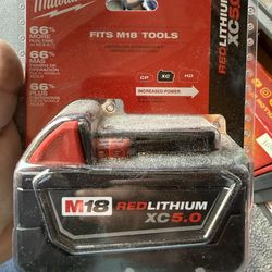 Milwaukee M18 18-Volt 5.0 Ah Lithium-Ion XC Extended Capacity Battery Pack