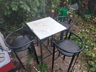 Table and chairs