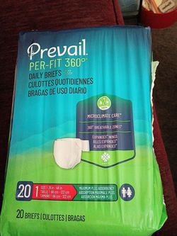 Prevail Per-Fit 360 Daily Briefs Size 1, 20 Count